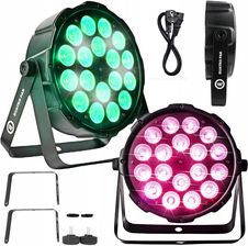 LIGHT4ME QUATRO PAR 18x10W RGBW reflektor sceniczny oświetlenie LED na imprezę dekoracja światłem