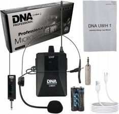 DNA UWH 1 nagłowny mikrofon bezprzewodowy system nagłośnienia bodypack 560-590 MHz UHF