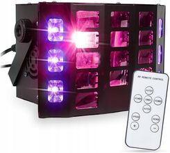 LIGHT4ME TURBO DERBY 3IN1 multiefekt świetlny LED RGBW-UV stroboskop oświetlenie dyskotekowe DJ