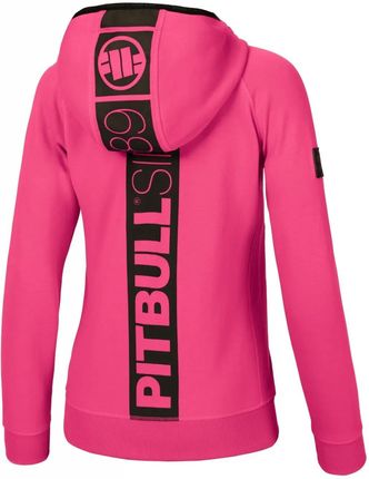 Bluza rozpinana z kapturem damska Pit Bull 300 Interlock Fuchsia '24 - Malinowa M (36)