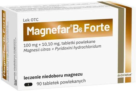 Magnefar B6 Forte 90 tabletek