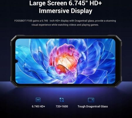 Fossibot F105 4/64GB Czarny - zdjęcie 2