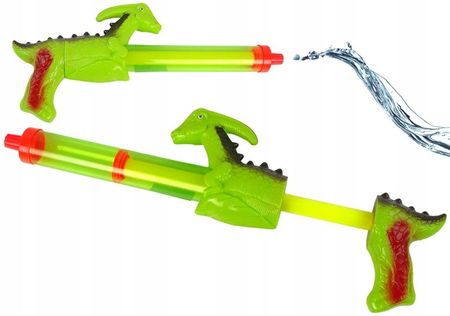 Lean Toys Pistolet Na Wodę 40Cm Dinozaur Zielony Ogród Zabawka