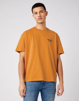 WRANGLER WWYG TEE MĘSKI T-SHIRT KOSZULKA INCA GOLD W7K1F4XEN