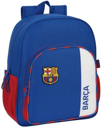 Shopalstore Plecak Szkolny F.C. Barcelona Blue Garnet Red 32X38X12Cm