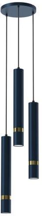 Milagro Lampa Wisząca Joker Navy Blue/Gold 3Xgu10 (Mlp8920)