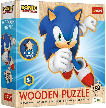 Trefl Puzzle drewniane Sonic 50el. Radosny Sonic 20284