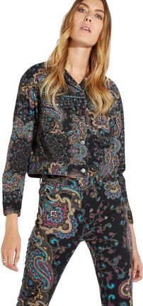 WRANGLER RETRO CROP JACKET DAMSKA KURTKA JEANSOWA PAISLEY W417UV28N