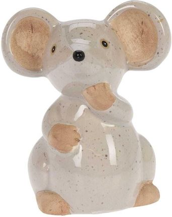 Figurka myszy porcelanowa dekoracyjna 10,8 cm