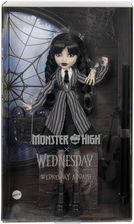 Monster High Wednesday Addams Lalka kolekcjonerska w szkolnym mundurku Akademii Nevermore Hxj04