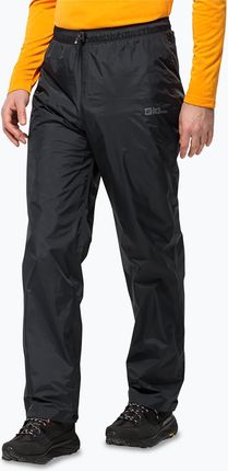 Jack Wolfskin Spodnie Przeciwdeszczowe Rainy Day Black