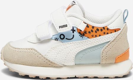 Puma Buty sportowe dziecięce dla dziewczynki na rzepy 392587-01 Białe