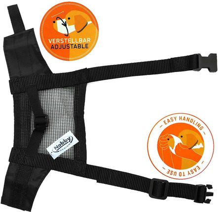 Kaganiec dla PSA S-M(1) 15 - 20 cm Maulkorb nylon Nobby - zdjęcie 2