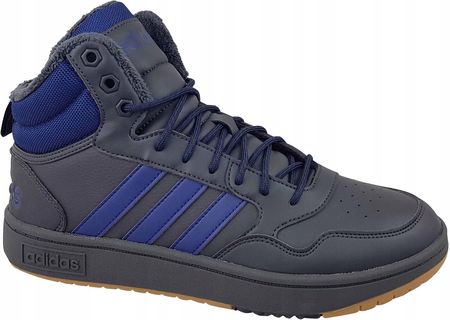Adidas Hoops MID IF2635 Wysokie Szare Ocieplane