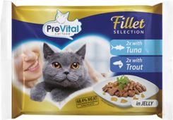Prevital Karma Dla Kotów Dorosłych W Galarecie Z Tuńczykiem Z Pstrągiem 4X85G