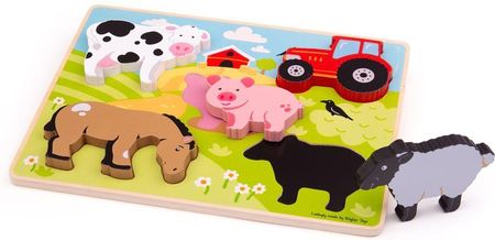 Bigjigs Toys Wstaw Puzzle Farma