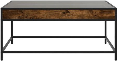 Stolik kawowy z LED Infinity, przydymiony dąb, 90x50x41 cm - zdjęcie 2