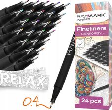 Zdjęcie Cienkopisy Finliner Rawmark 24 kolory - Śrem