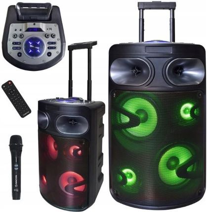 GŁOŚNIK bluetooth KARAOKE Power Audio SPK0803B140 Manta FOBOS RADIO 140W