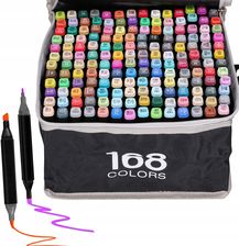 Zdjęcie Extralink Zestaw markerów alkoholowych flamastry, mazaki pisaki 168 kolorów - Łazy