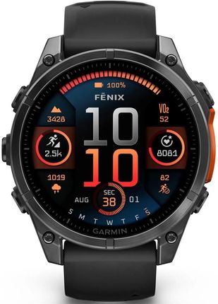 Garmin Fenix 8 47mm Slate grey z czarnym paskiem