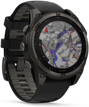 Garmin Fenix 8 47mm Sapphire Carbon Grey z czarno-szarym paskiem - zdjęcie 5