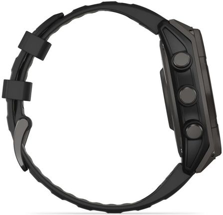 Garmin Fenix ​​​​8 47mm Sapphire Carbon Grey з чорно-сірим ремінцем - Фото 6
