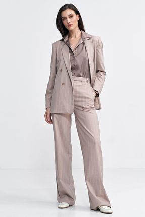 Satynowa koszula body - mocca - K80 (kolor mocca, rozmiar 40) - zdjęcie 3