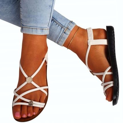 Sandały Damskie Na Lato Płaski Spód