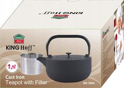 Zdjęcie Kinghoff Zaparzacz Żeliwny Dzbanek 1,1L Z Filtrem (KH1844) - Mikstat