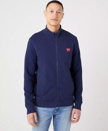 WRANGLER FUNNEL MĘSKA BLUZA LOGO NECK ZIP NAVY W663HA114