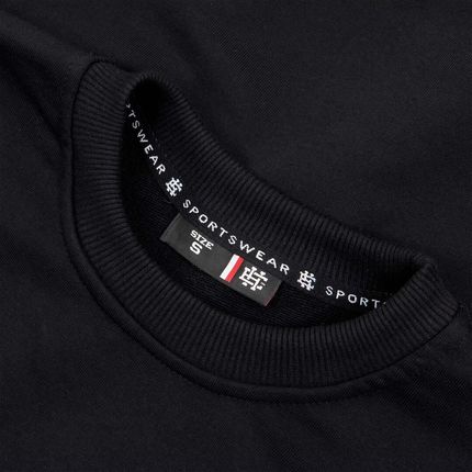 Bluza męska bez kaptura Extreme Hobby Block Czarny-czarny - zdjęcie 2