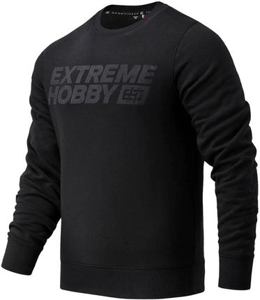 Bluza męska bez kaptura Extreme Hobby Block Czarny-czarny