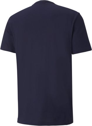 PUMA Męska koszulka z logo teamGOAL 23 Casuals Tee / T-Shirt z krótkim rękawem, Rozmiar:L, Kolor:Niebieski (Peacoat)