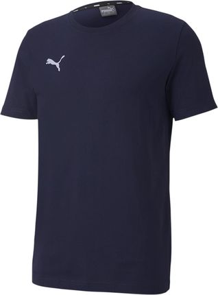 PUMA Męska koszulka z logo teamGOAL 23 Casuals Tee / T-Shirt z krótkim rękawem, Rozmiar:M, Kolor:Niebieski (Peacoat)