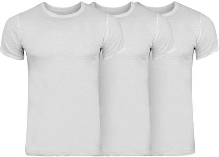 Calvin Klein męski jednokolorowy bawełniany T-shirt biały M