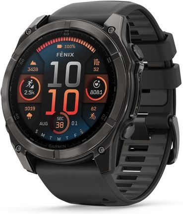 Garmin Fenix 8 51mm Carbon Gray z Czarnym Paskiem