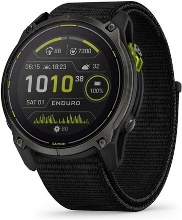 Garmin Enduro 3 51mm Carbon Gray Z Czarnym Paskiem