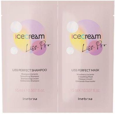 Inebrya Lissperfect Próbka Szampon 15ml + Maska 15ml