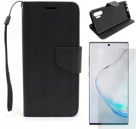 Gsm Hurt Etui Do Samsung Galaxy Note 10 Plus N975 Pokrowiec Case Fancy Czarn I Szkło