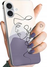 Hello Case Etui Do Iphone 16 Plus Continuous Line-Art Kreska Linie Obudowa Case