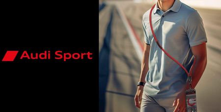 Audi Uniwersalna Smycz Do Telefonu 120Cm 10Mm Crossbody Czerwony/Red Aus-Cbl10-Rsq/D1-Rd - zdjęcie 2