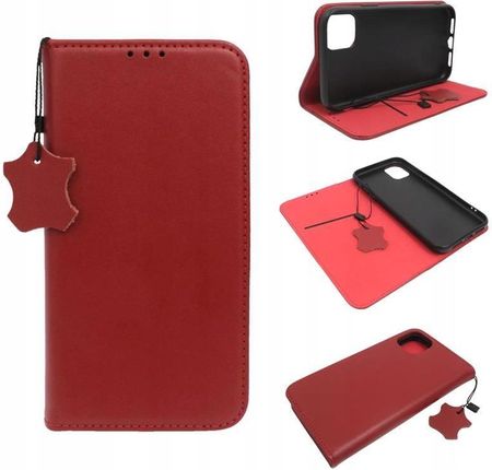 Gsm Hurt Etui Obudowa Case Smart Pro Leather Do Apple Iphone 11 6,1 A2111 Bordowe