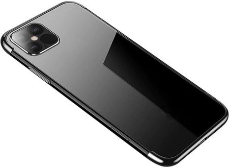 Hurtel Przezroczyste, Silikonowe, Żelowe, Galwanizowane Etui Ochronne Na Telefon Samsung Galaxy A52S 5G / A52 5G / A52 4G Czarne Etui Na Telefon