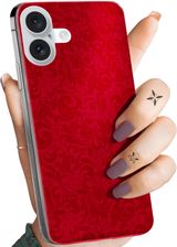 Hello Case Etui Do Iphone 16 Plus Czerwone Serca Róże Obudowa Pokrowiec Case