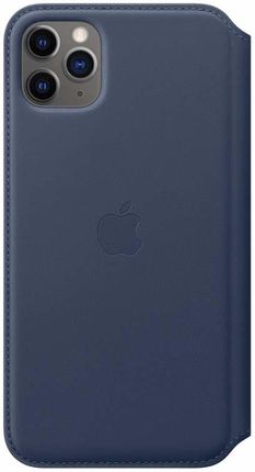 Apple Leather Folio Case iPhone 11 Pro Max Deep Sea Blue
