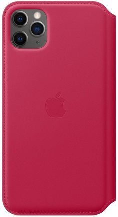 Apple iPhone 11 Pro Max Leather Folio Himbeeren