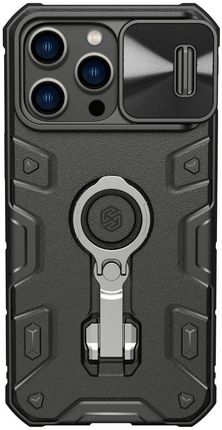 Nillkin Camshield Armor Pro Case Cover Iphone 14 Pro Max Armor Cover Mit Kamera Cover Ring Stand Schwarz