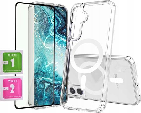 Case Etui Do Samsung Galaxy S24 Do Magsafe Anti Shock Clear Szkło 5D