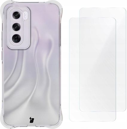 Bizon Elastyczne Etui 2X Folia Ochronna Do Oppo Reno12 Pro, Obudowa